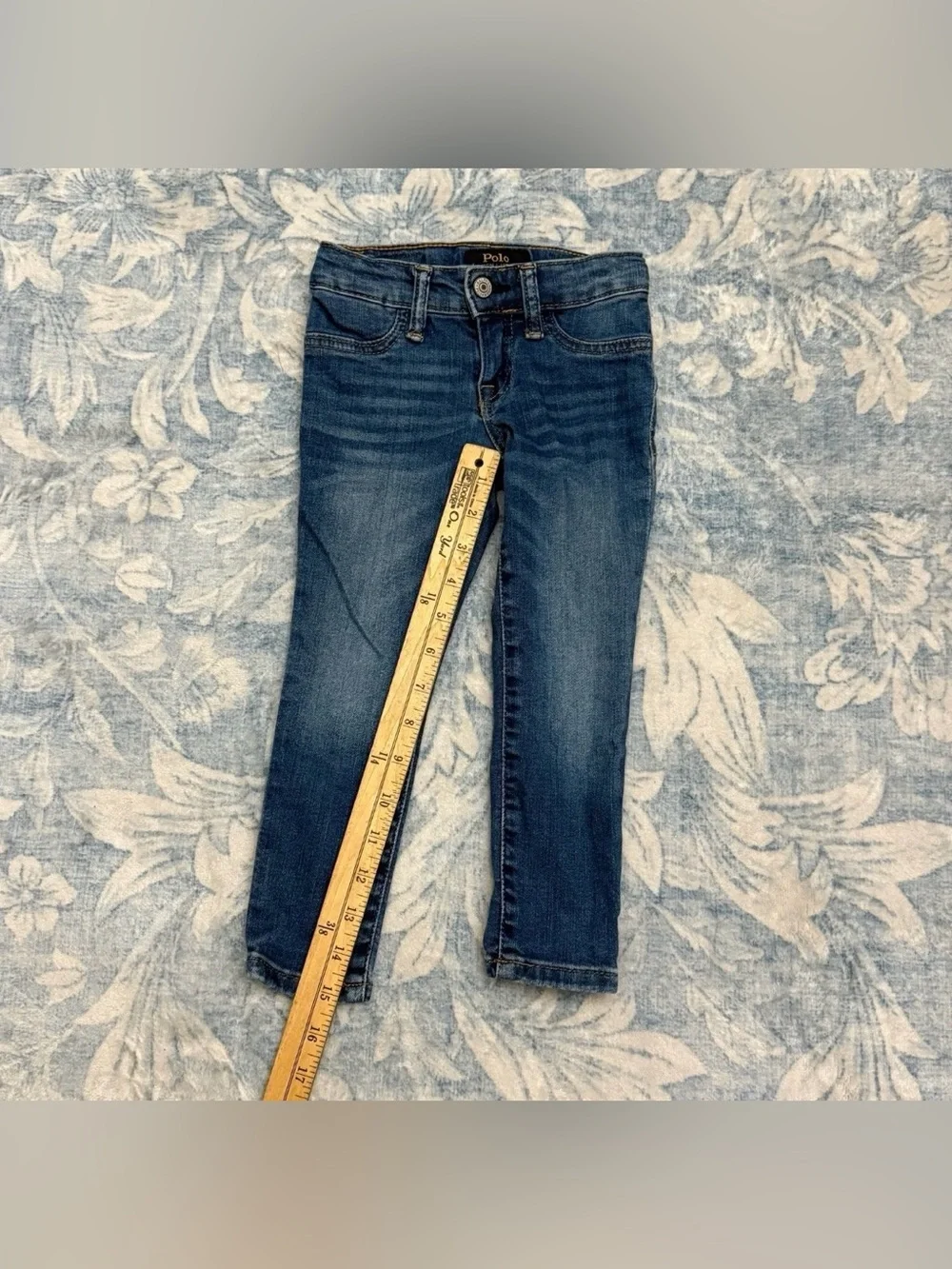 Polo Ralph Lauren Jeans Size 3 3T Toddler Blue Straight Adjustable Waist Boys